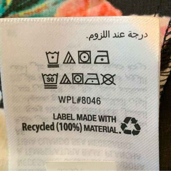 INTERNATIONAL CONCEPTS INTIMATES Nightgown Robe Set Women’s M Black Floral Pink. - Picture 12 of 16